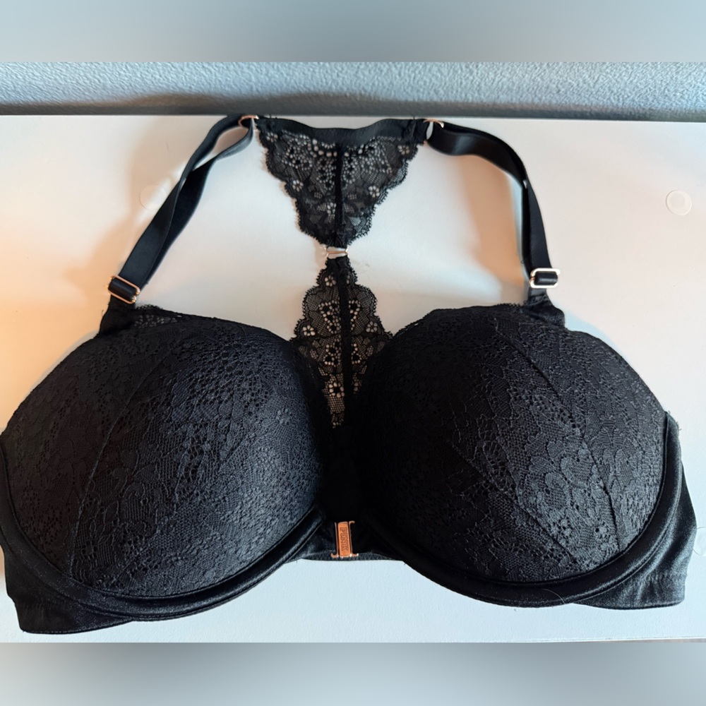 Victoria's Secret/Pink Black Lace Bra